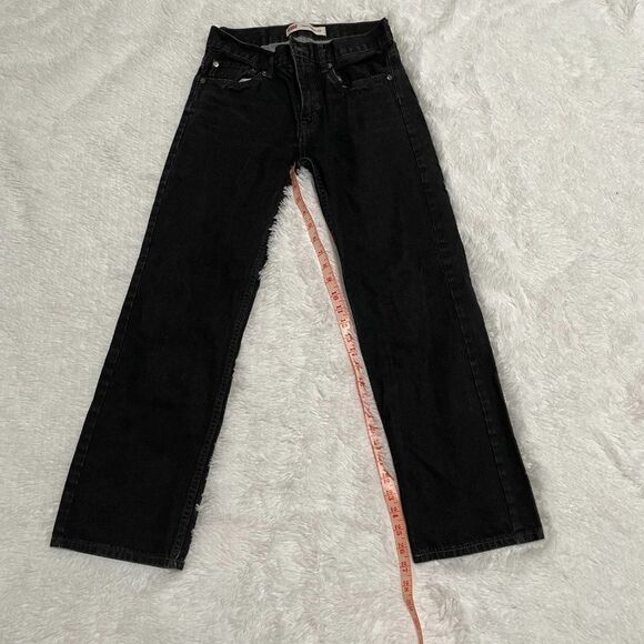 Levi's 505 Regular Fit Jeans in Black Size 18 Regular - Picture 5 of 11